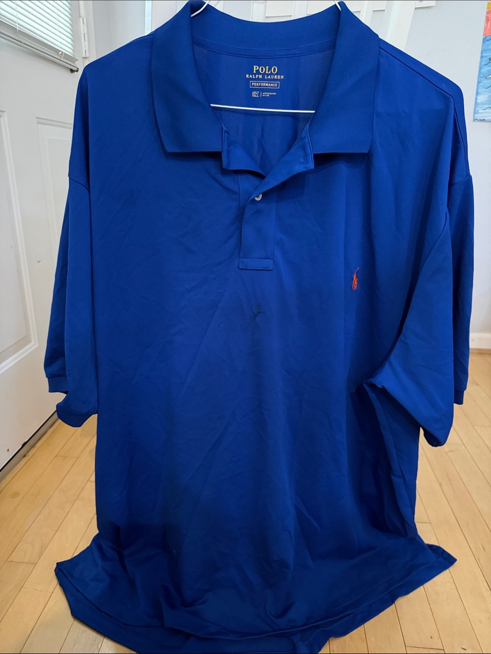 Polo by Ralph Lauren Royal Blue Men's Performance Polo with Red Pony